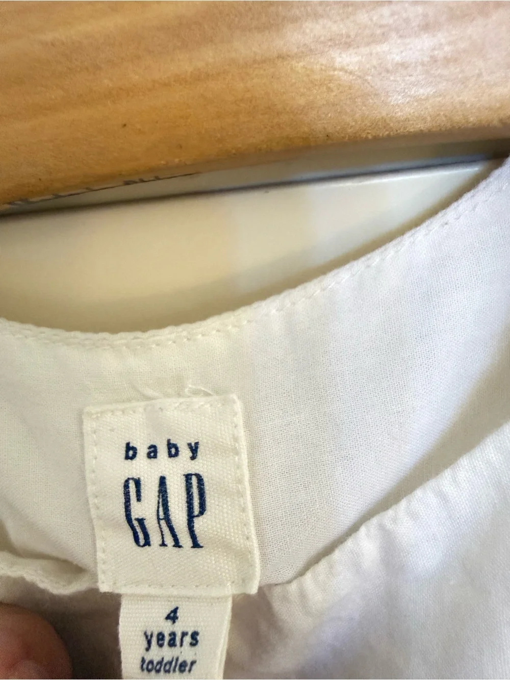 GAP White Eyelet Cotton Kids Dress - Classic Summer Style 4